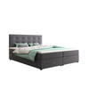 BOXBETT FADO 22 mit Matratze H3, Bonell und Topper 180x200 Itaka 50 - Hellgrau, Holz/Textil (180/200cm) - Bedante