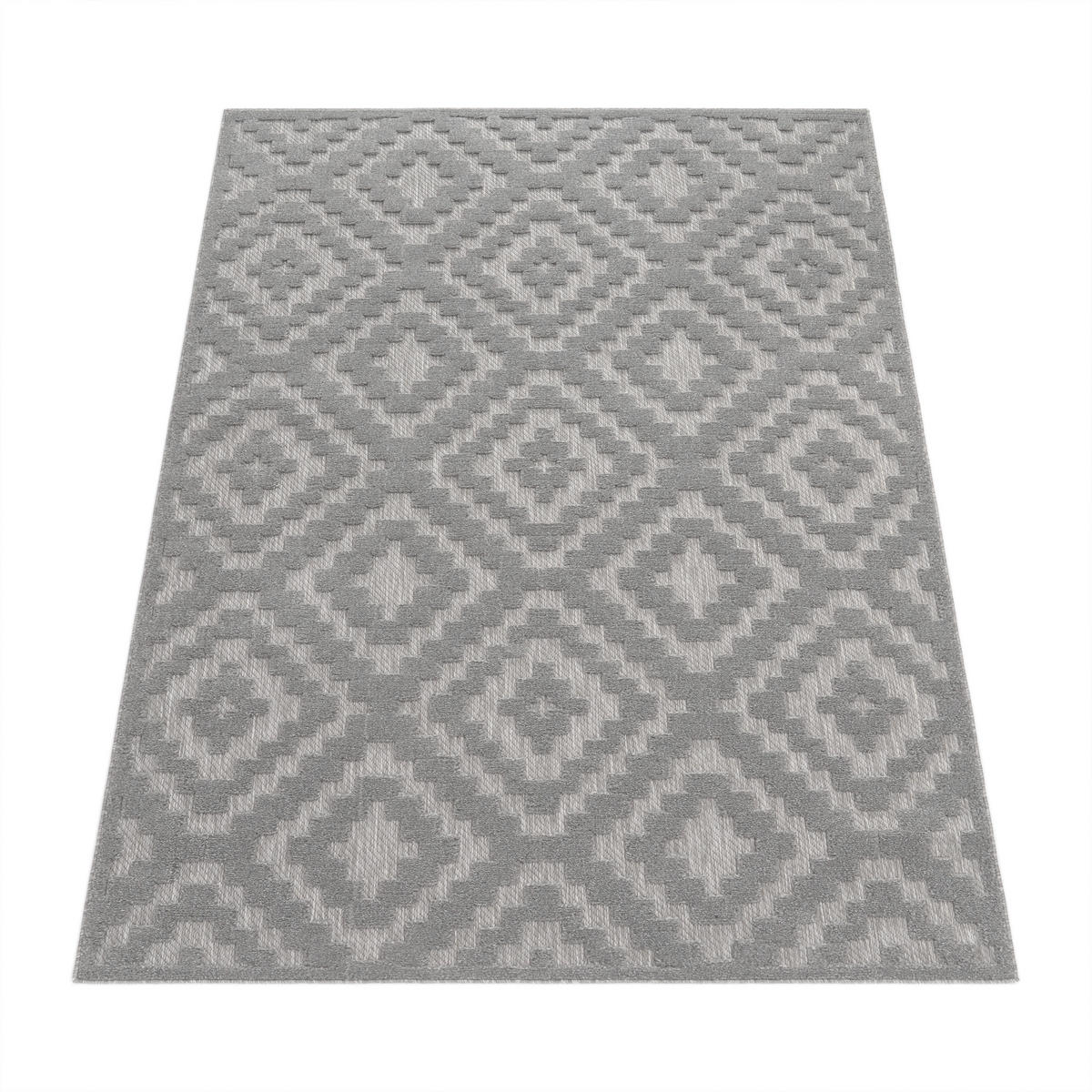 OUTDOORTEPPICH 120/160 cm Livorno 672 - Grau, Textil (120/160cm) - Paco Home