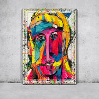 GEMÄLDE Emotionen der Farbe Schattenfugenrahmen Weiß 140x100 cm - Weiß, Holz (140/100cm) - YS-art gallery