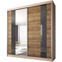 SCHIEBETÜRENSCHRANK - Schrank BEN 39 Sonoma Eiche - Sonoma Eiche, Holzwerkstoff (183/218/61cm) - Möblo