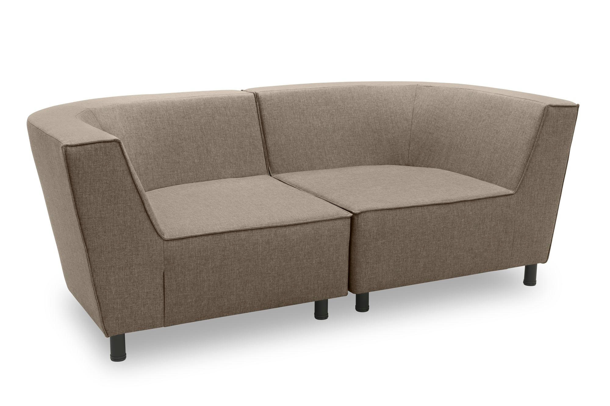 GARTENLOUNGE-SOFA 2-Sitzer Brandie 206x77x103 mit Outdoorbezug braun - Braun, Kunststoff (206/77/103cm) - 58aufmkessel