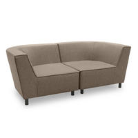 GARTENLOUNGE-SOFA 2-Sitzer Brandie 206x77x103 mit Outdoorbezug braun - Braun, Kunststoff (206/77/103cm) - 58aufmkessel