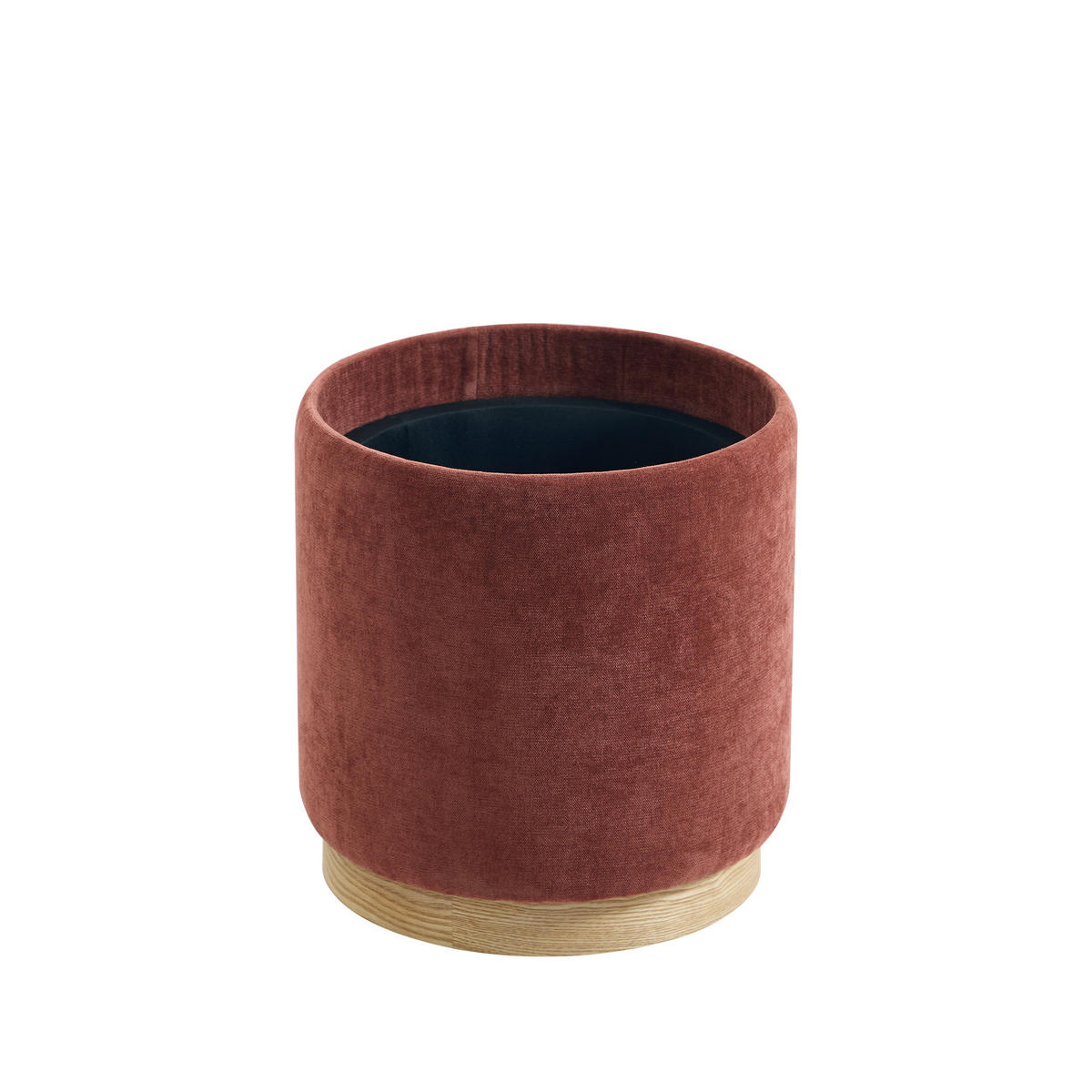 POUF Stoff Terracotta - Rot, Textil (40/44/40cm) - Nordlys