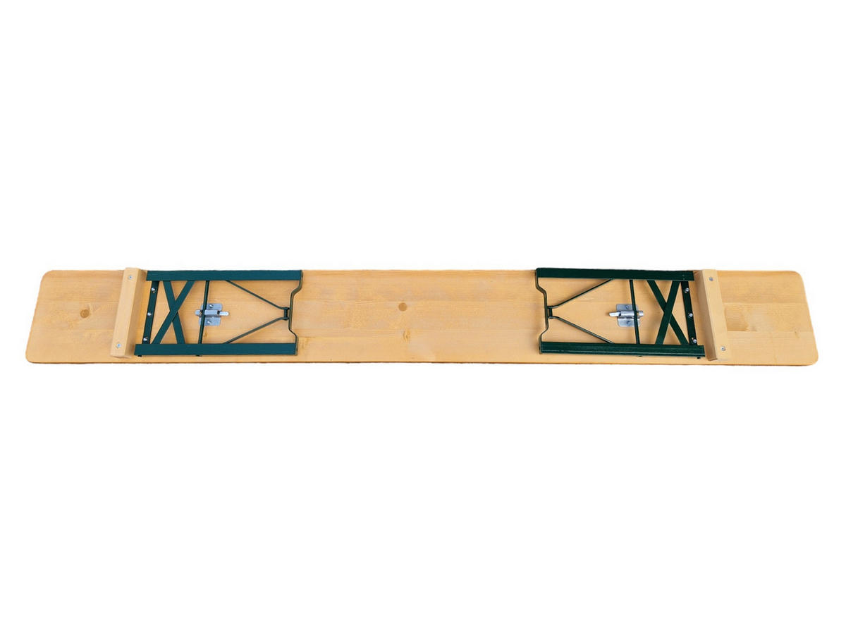 BIERZELTGARNITUR ALPENFEST PRO Premium Qualität xBxT 77x220x80cm feIn sortiertem Fichtenholz - Eichefarben, Holz - CHEFGASTRO