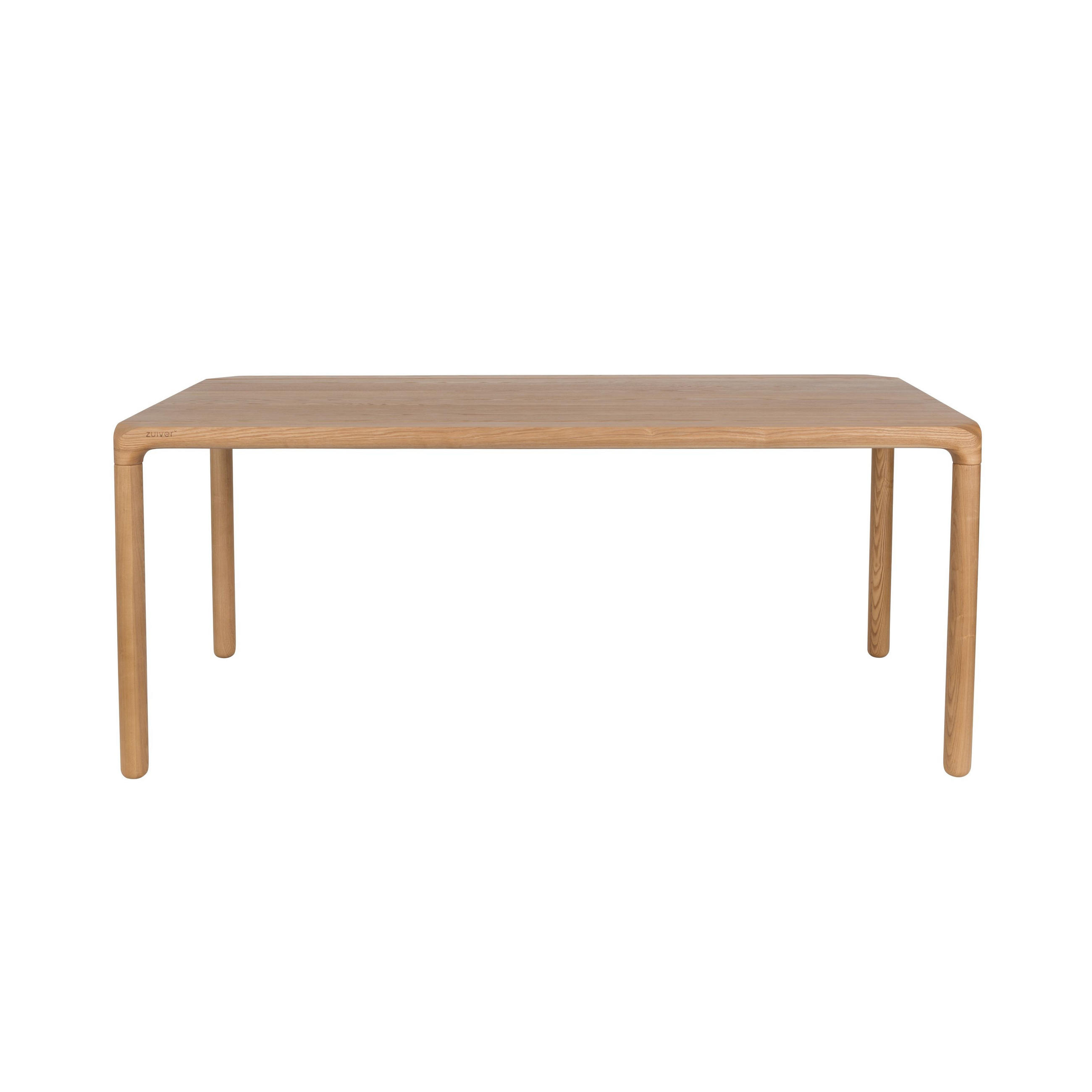 ESSTISCH Storm 180x90 cm Natural - Naturfarben, Holz (180/90/75cm) - Zuiver