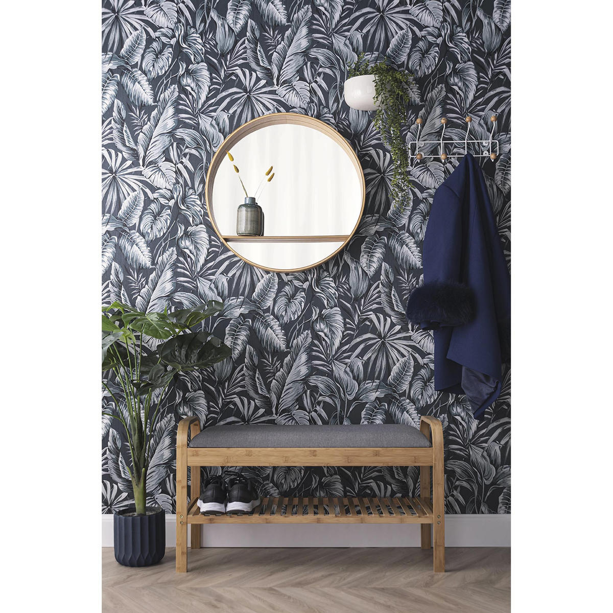 BANK Arch Grau 33/90/50 cm - Grau, Holz (90/50/33cm) - Leitmotiv