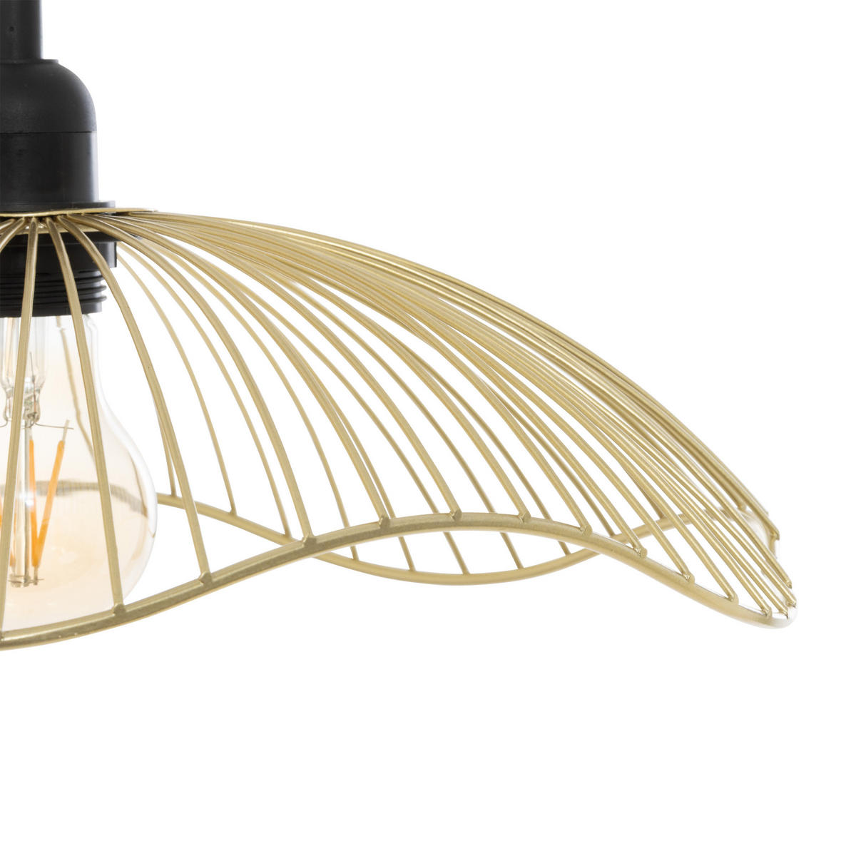HÄNGELAMPE Galt Ø 34 cm - Goldfarben, Metall (34/34/102.5cm) - Atmosphera Createur d´interieur