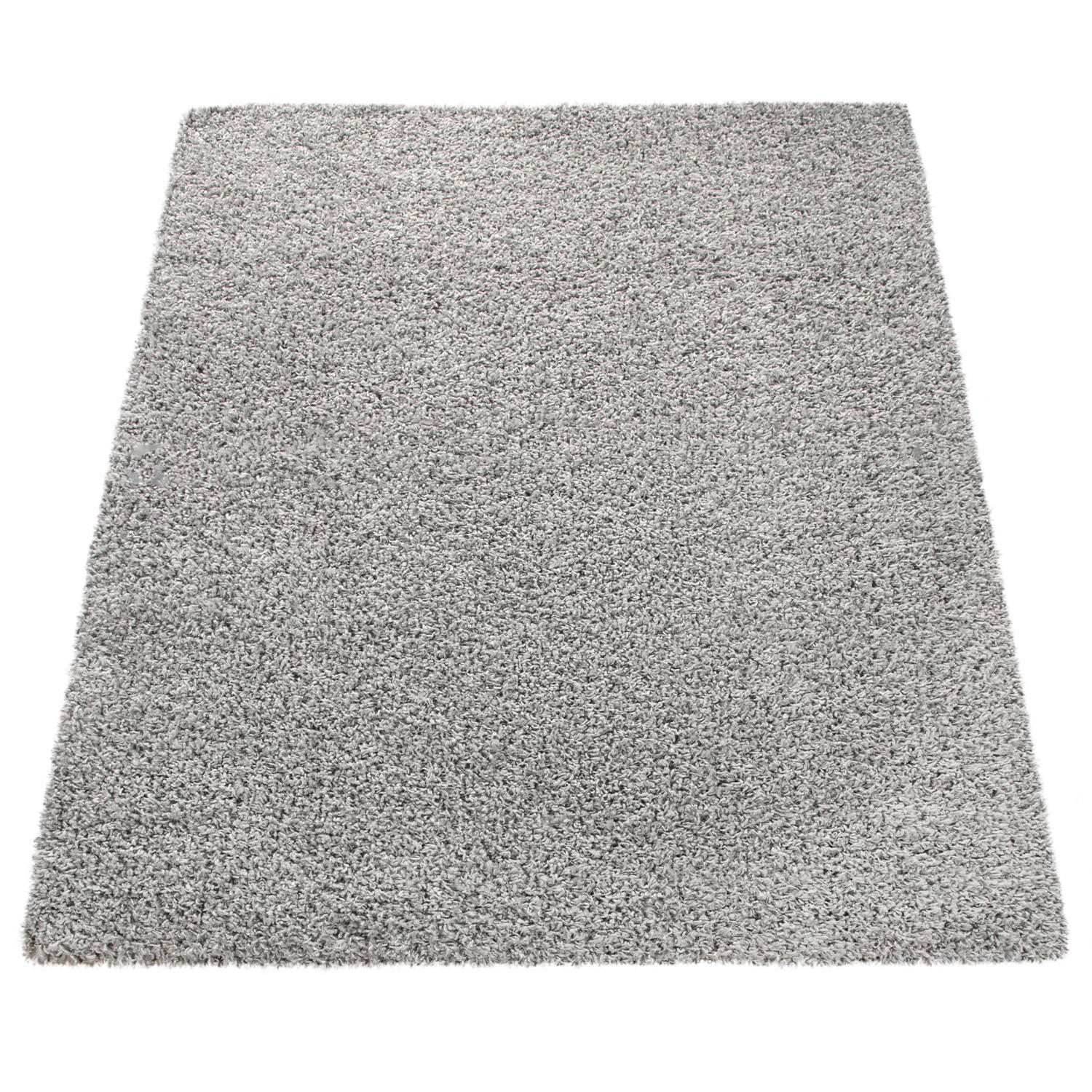 Paco Home Hochflorteppich Grau 140x200 cm