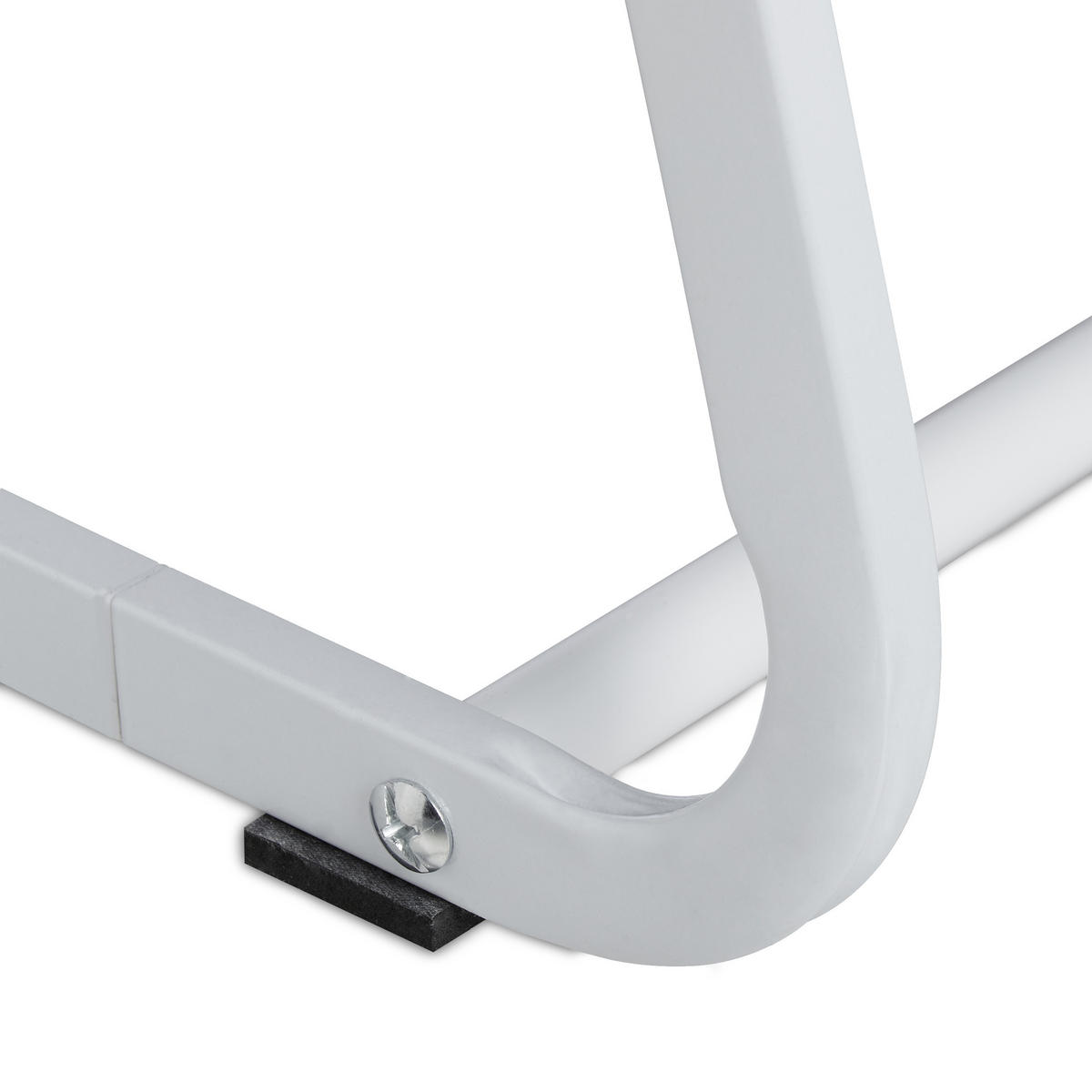 STOJAN na osušky - biela, kov (58/87/29.5cm) - Relaxdays