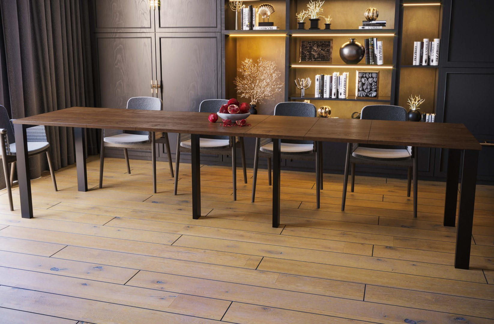 ESSTISCH Vast ausziehbar bis 330 cm - Eiche San Remo, Holzwerkstoff (130/80/76cm) - Endo-Moebel