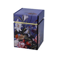 TEEDOSE Sommerblumen - De Heem, Metall, Blau, 11 cm - Blau, Metall (7.5/11/7.5cm) - Goebel