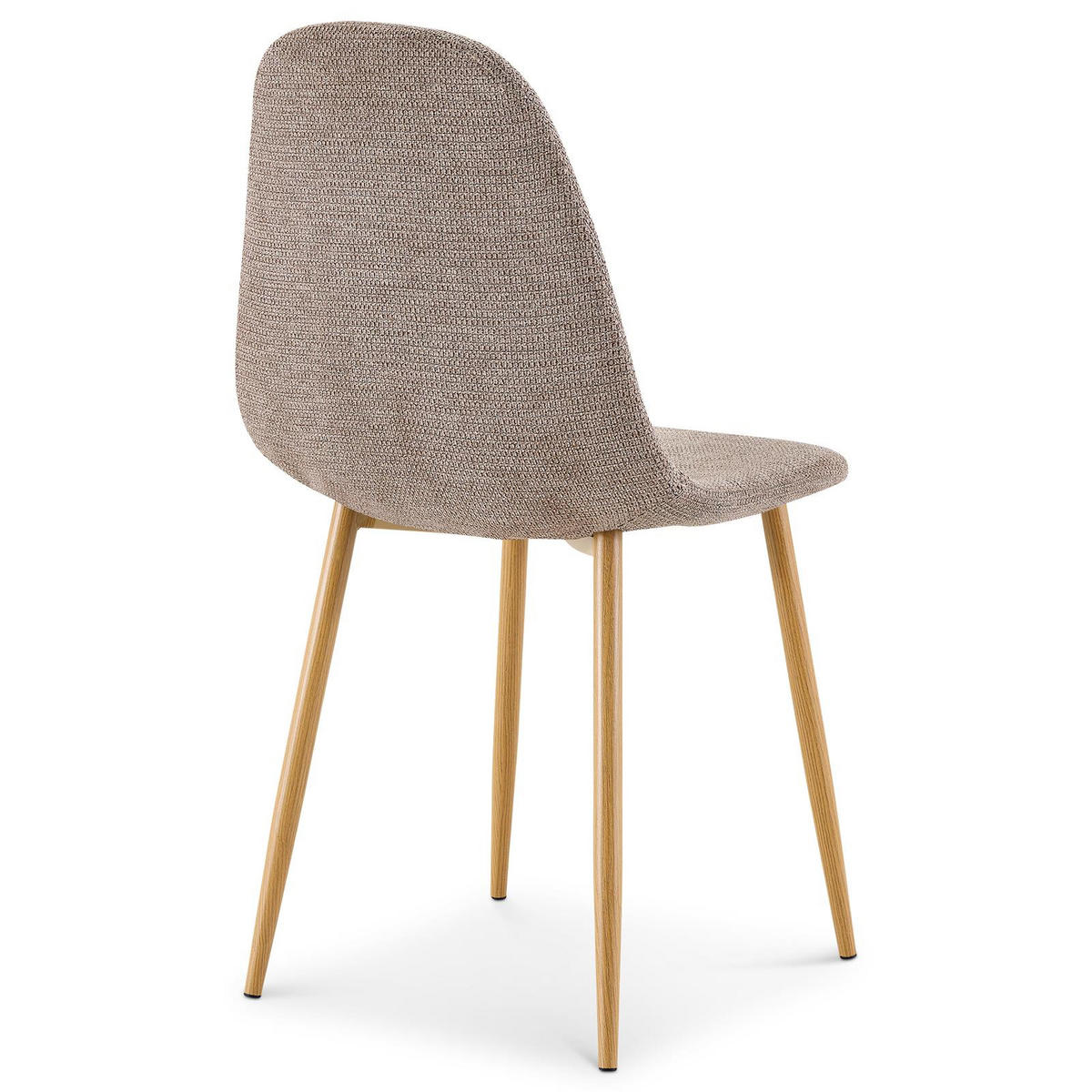 ESSZIMMERSTUHL PUNTA 4er-Set greige - Greige, Textil (45/86/53cm) - IDIMEX