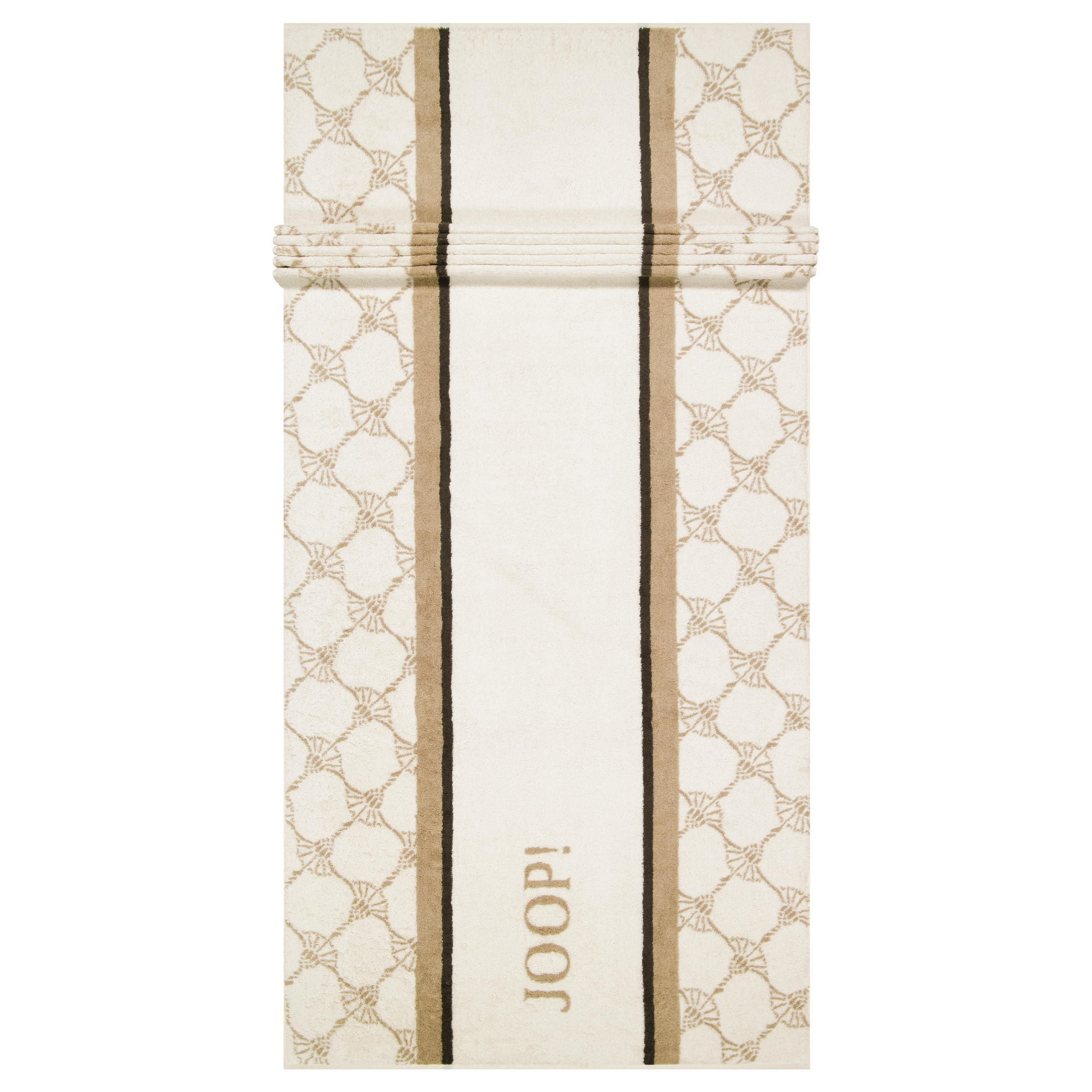 HANDTÜCHER SAUNA STRIPES 1718 NATUR - 37 - Beige, Textil (80/200cm) - Joop!