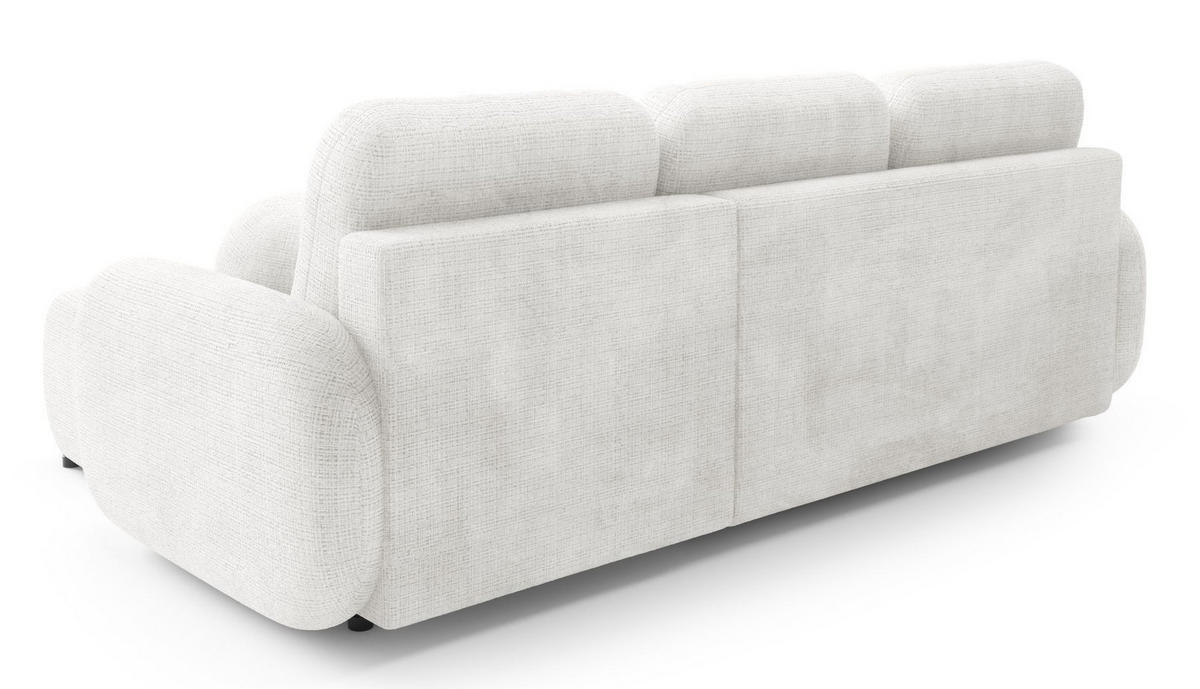 ECKSOFA Creme KOMA Mit Schlaffunktion - Weiß, Textil (228/147cm) - Sepro Meble