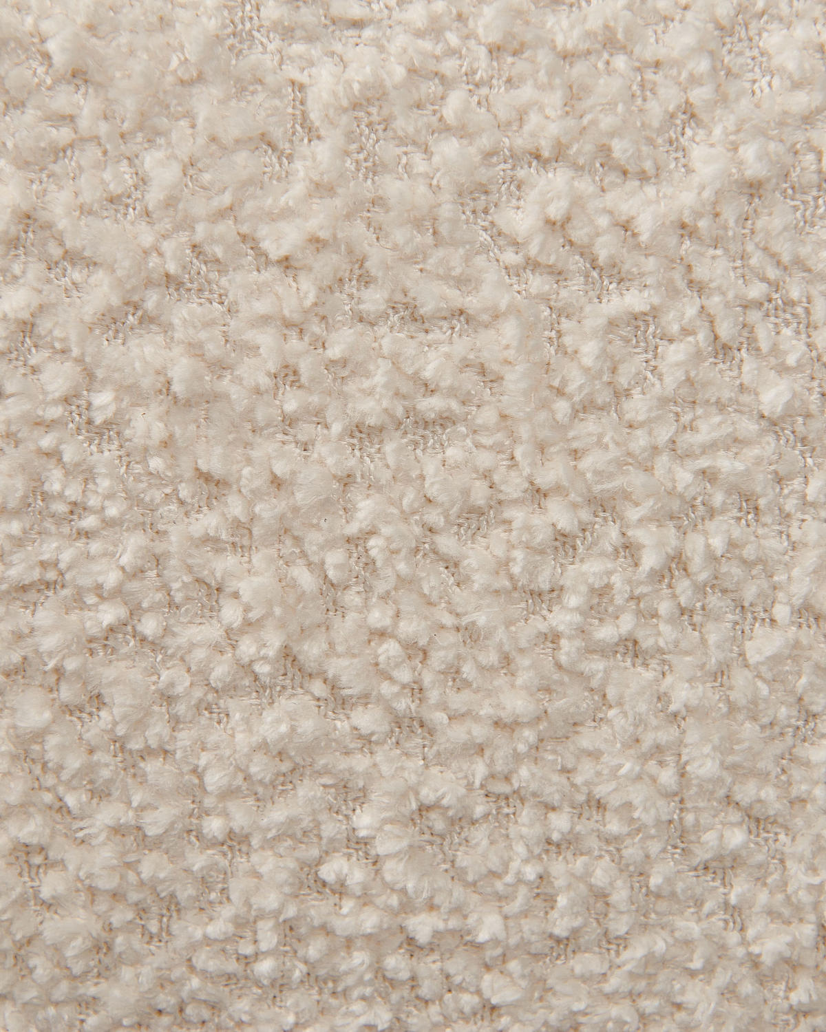 SESSEL Cremeweiß Jamsa - Schwarz/Weiß, Textil (96/72/86cm) - Beliani