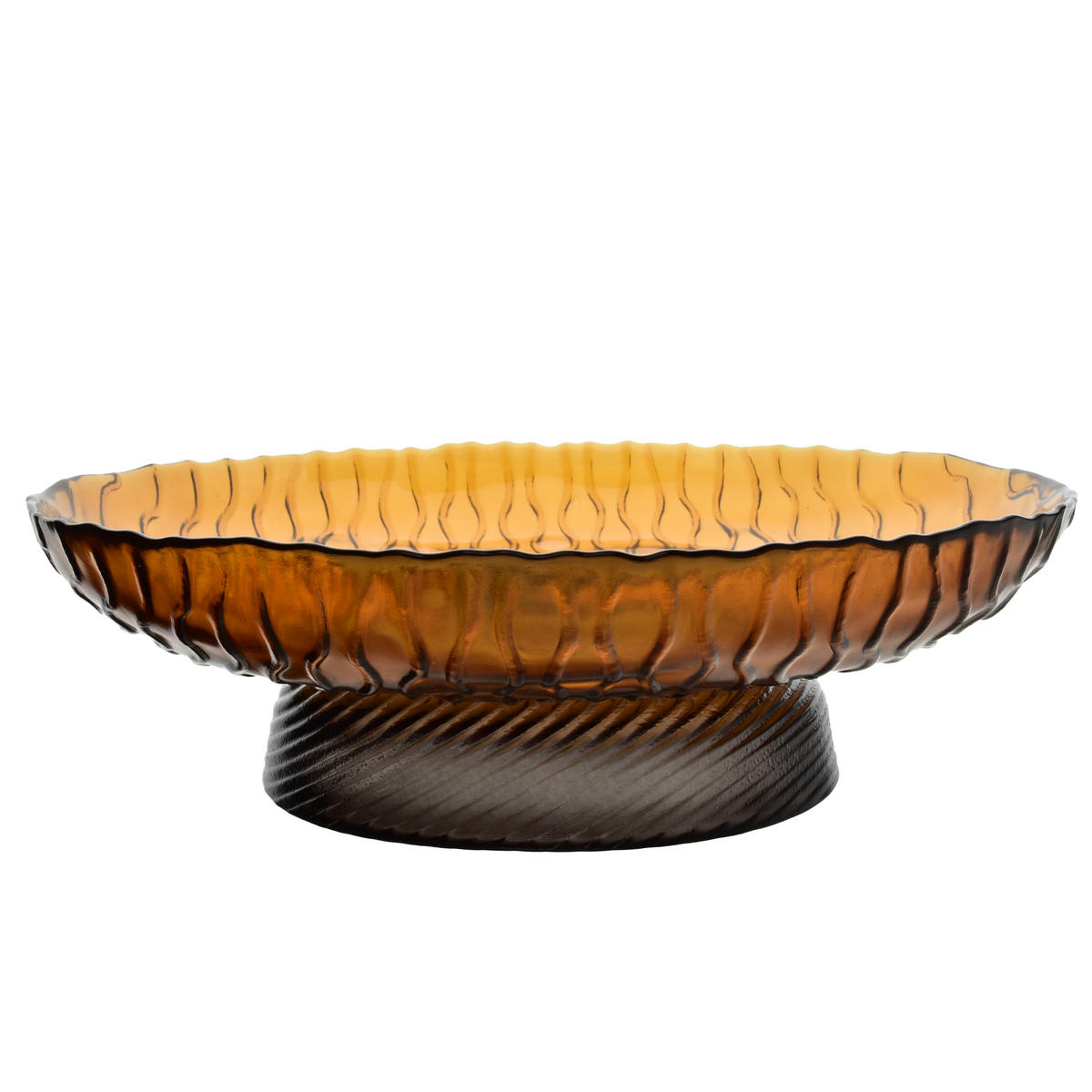 PATERA, sklo, medová, 29,5/29,5/8,5 cm - med/průhledná, sklo (32/11/32cm) - Mondex