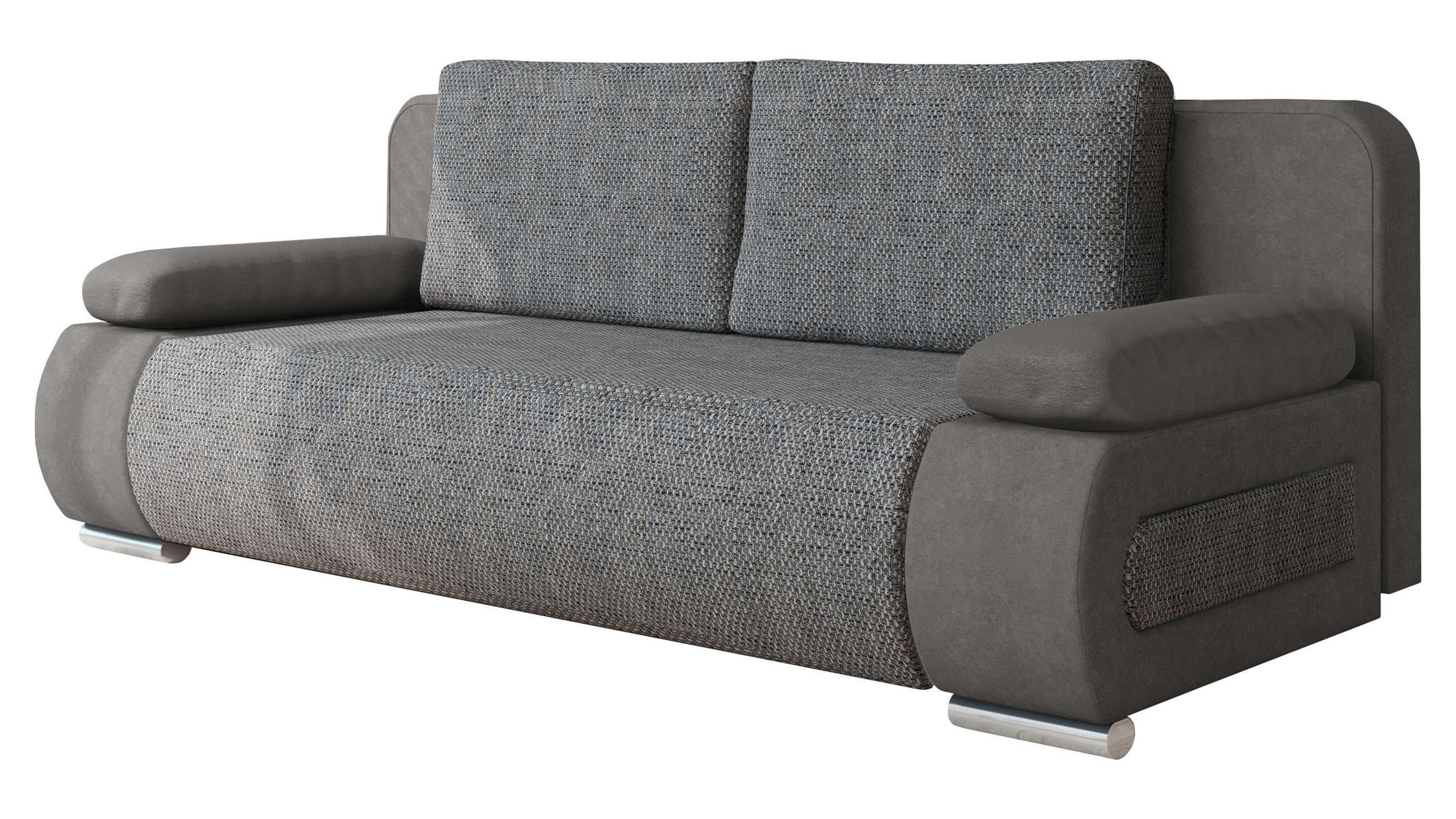 Mirjan24 Schlafsofa Dunkelgrau 200x77x92 cm