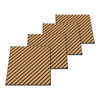 AKUSTICKÝ SET STĚNOVÝCH PANELŮ Vang 8 KS II - Sonoma dub, kompozitní dřevo/plast (60/60/2.1cm) - NEU.HOLZ