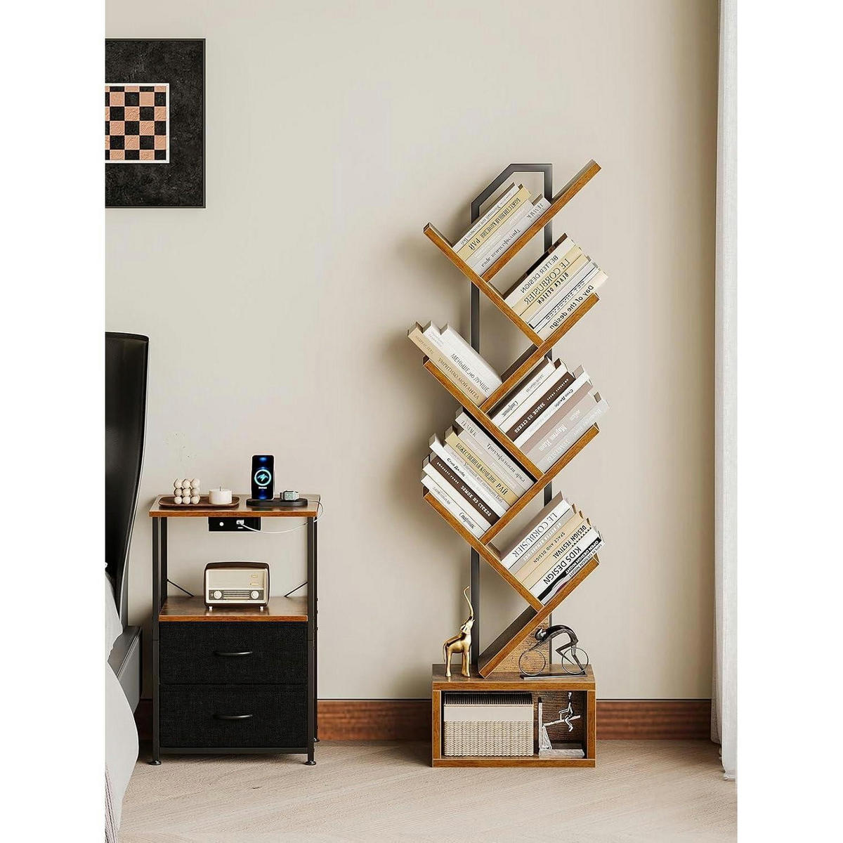 BÜCHERREGAL Baumform Braun 6 Ebenen - Braun, Holzwerkstoff (18/110/40cm)
