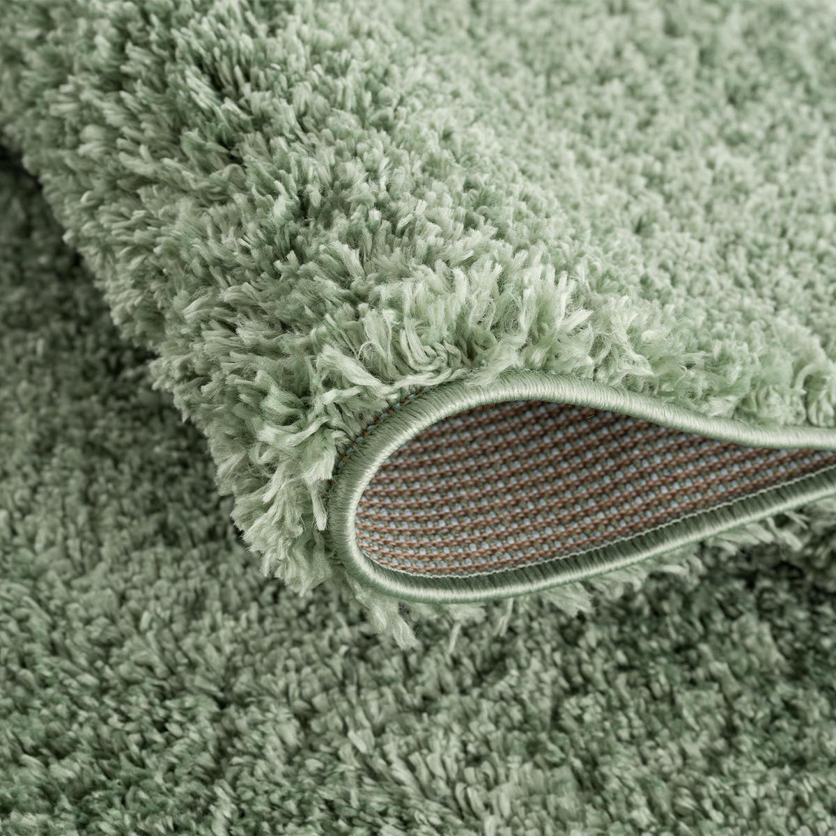 HOCHFLOR-TEPPICH Shaggy Pulpy 100 Grün 80x300 cm - Grün, Textil (80/300cm) - carpet city