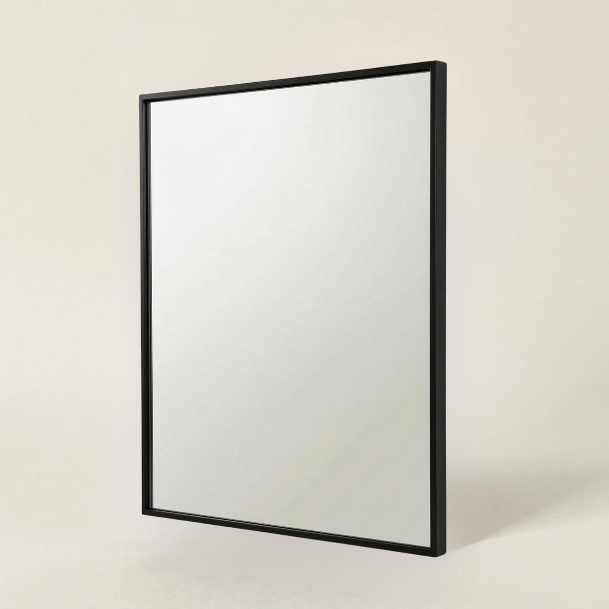 WANDSPIEGEL Axion 60 x 40 cm - Schwarz, Glas (40/60/2.5cm) - EDAXO