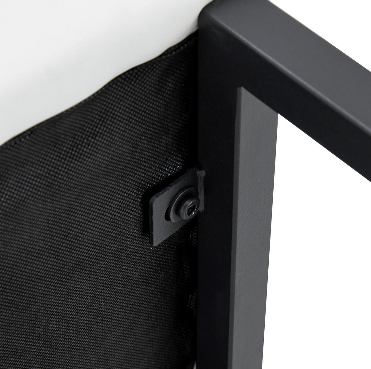BARSTUHL 2er-Set 91,4 cm PU-Leder Weiß/Schwarz - Schwarz, Metall (53.3/91.4/48cm) - Meubliv