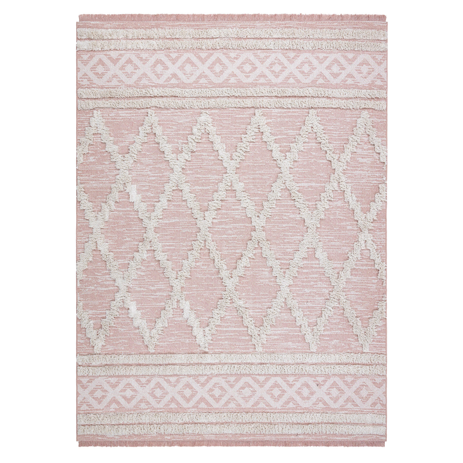 TEPPICH Moroc 117/170 cm - Pink, Textil (117/170cm) - rugsX