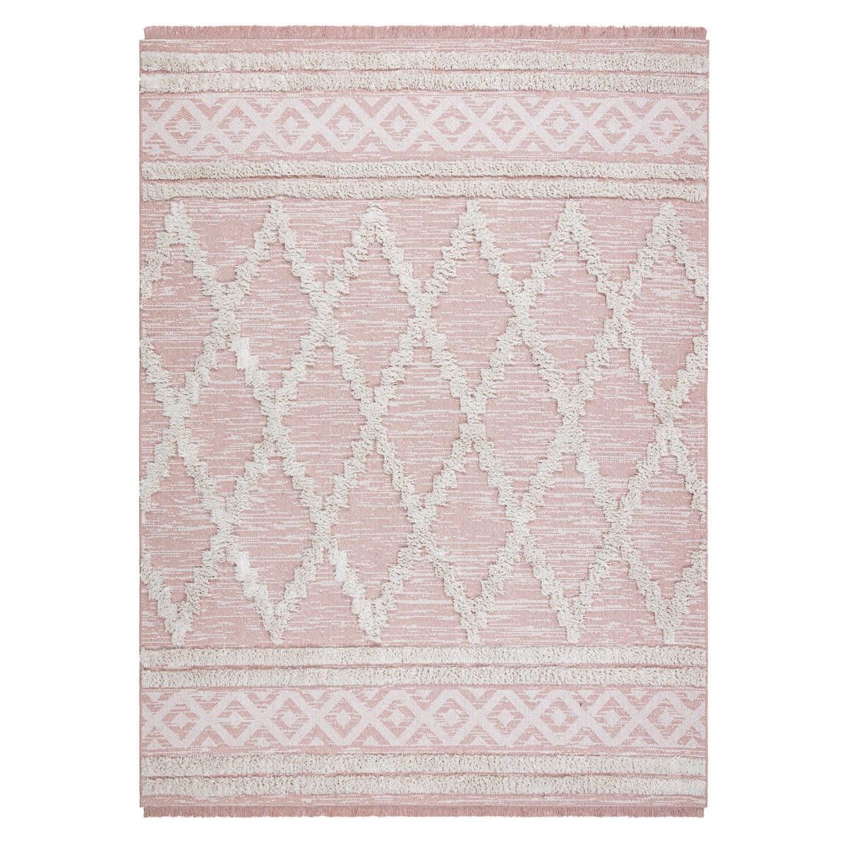 TEPPICH Moroc 117/170 cm - Pink, Textil (117/170cm) - rugsX