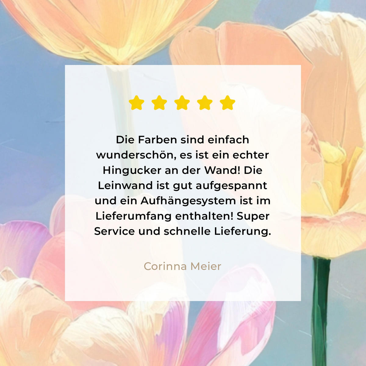 LEINWANDBILD Tulpen - Rosa Akzente - Blau Deko Groß 90x140 cm - Pastellblau, Textil (90/140cm) - MuchoWow