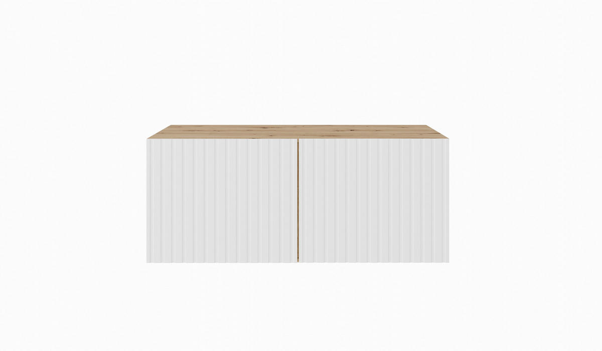 TV-SCHRANK MIO - Eiche Artisan/Weiß, Holzwerkstoff (100/41/40cm) - Meblini