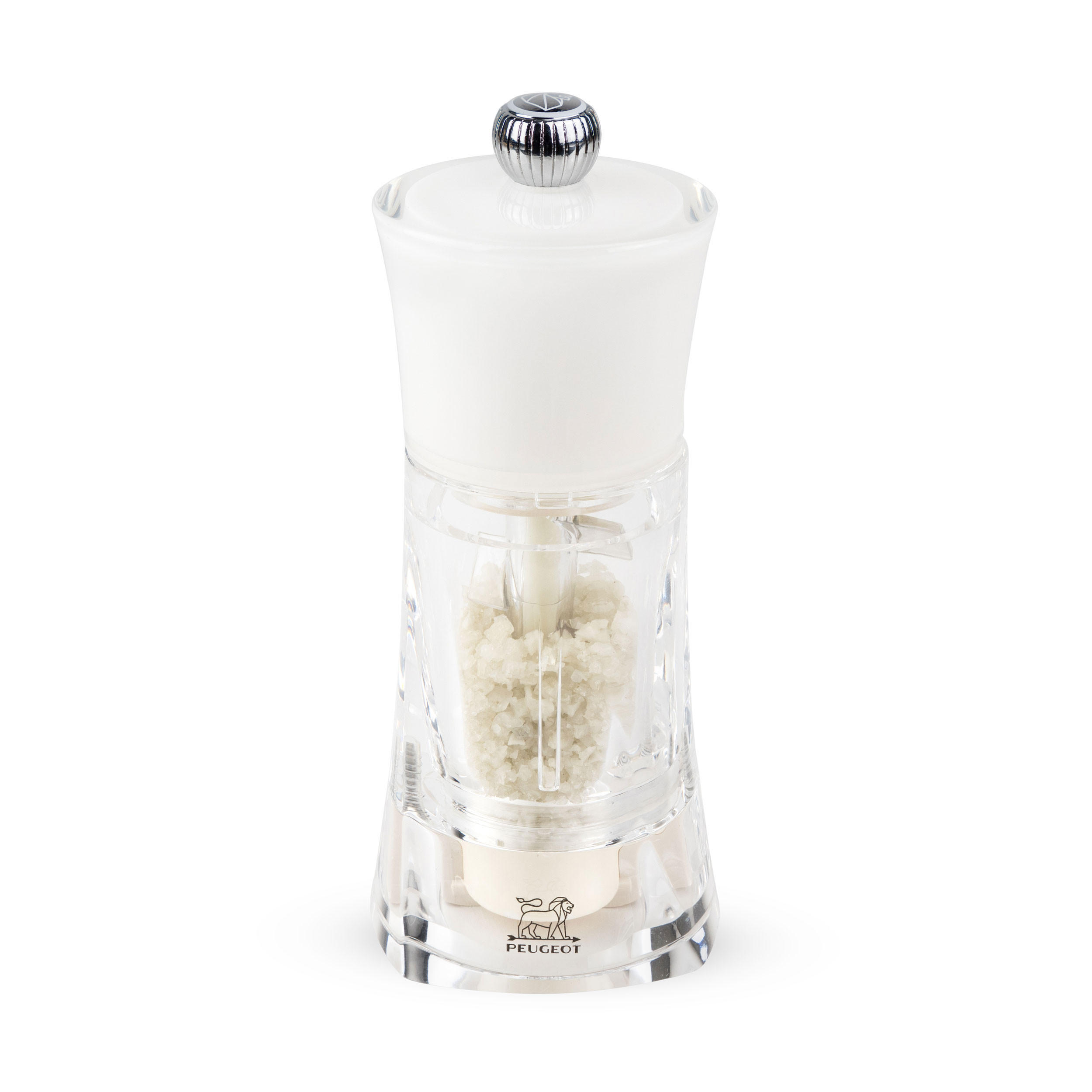 SALZMÜHLE Molene 14cm Acryl Weiß Stahlmahlwerk - Weiß, Kunststoff (7/14/7cm) - PEUGEOT