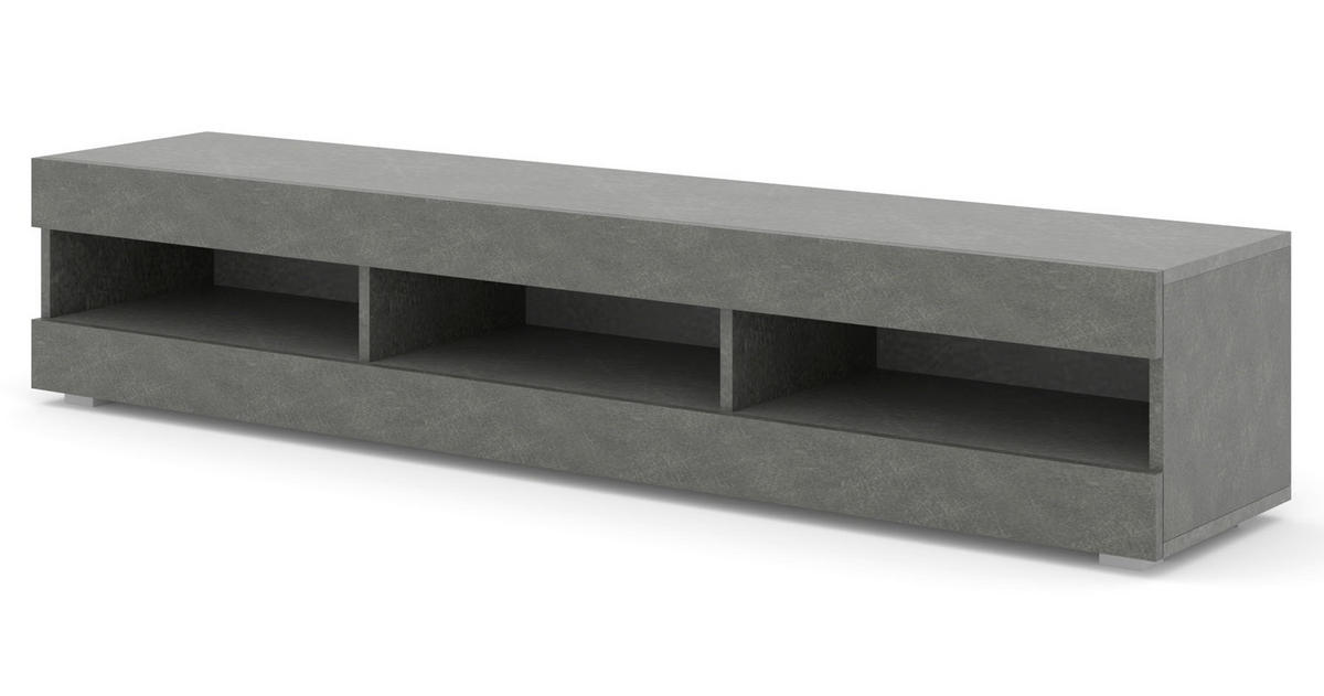 TV LOWBOARD Matera Grau 160/32/35 - Grau, Holzwerkstoff (160/32/35cm) - RAUMHIRSCH FURNITURE