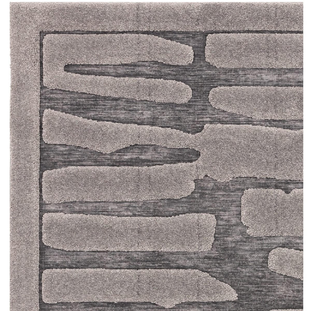 TEPPICH Moderner für Wohn- und Schlafzimmer RIFT Grau 160 x 230 cm - Grau, Textil (160/230cm) - Novatrend