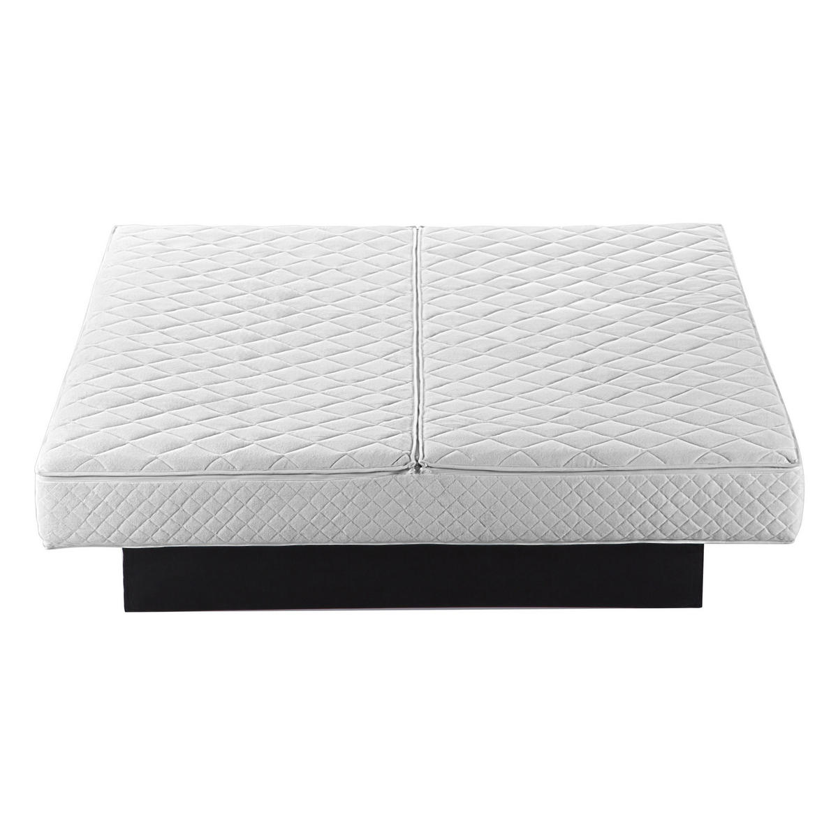 WASSERBETT 140/200cm Hellgrau Nantes - Hellgrau, Textil (140/200cm) - Beliani