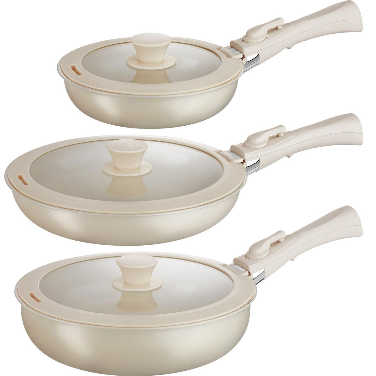 KÜCHENSTARTERSET 40er Set Una/Genua,inklusive Küchenwerkzeugen, Topfschonern und anklemmbaren Griffen,grau/weiß - Weiß/Grau, Keramik (27.5/13/44cm) - tectake