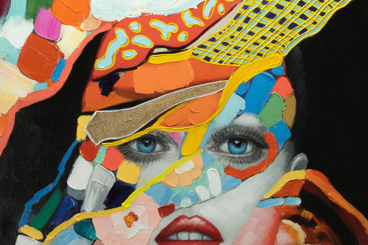 ACRYLBILD HANDGEMALT 75/100 cm - Multicolor, Holz/Textil (75/100cm) - KUNSTLOFT