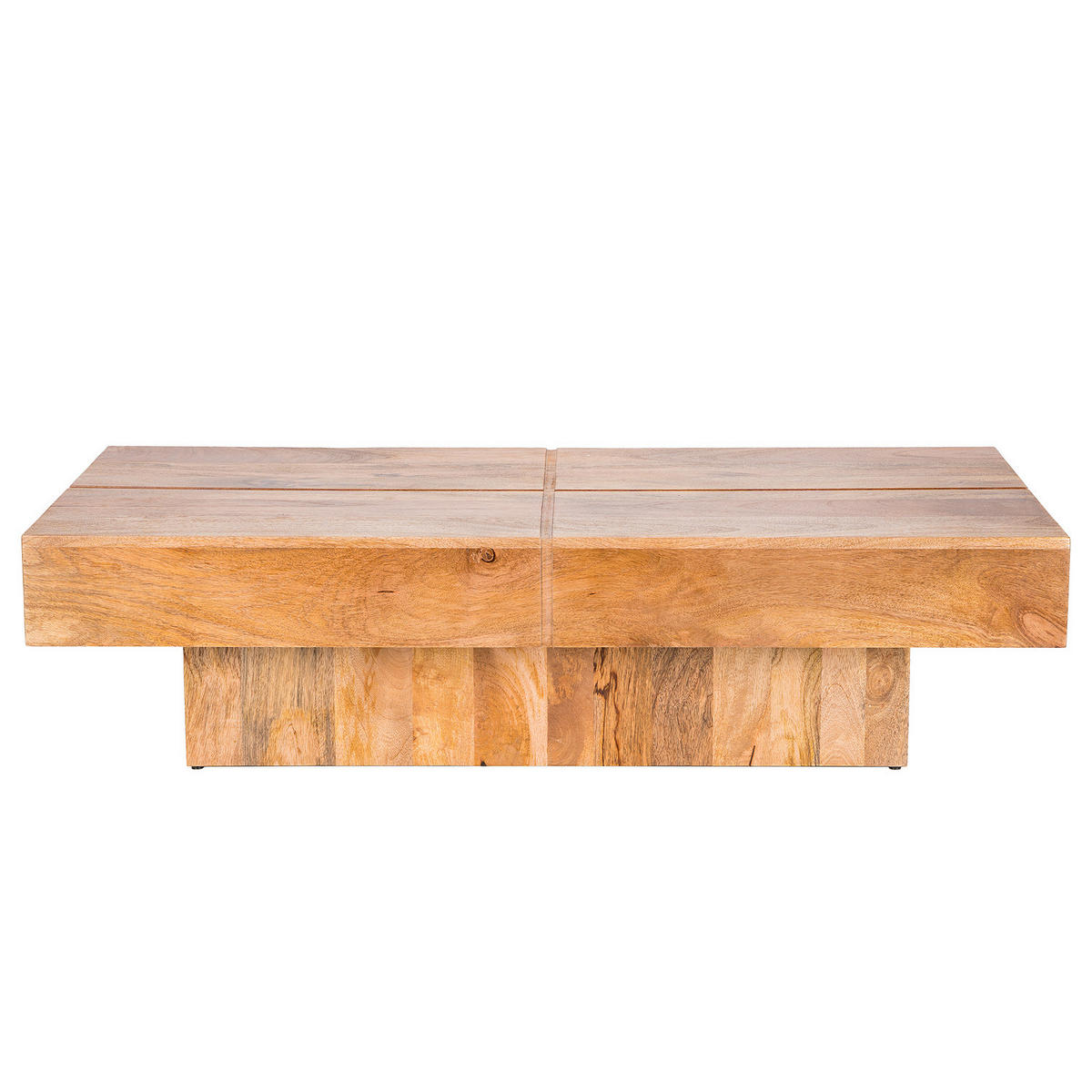 COUCHTISCH - Akazie massiv Dunkel - Akaziefarben, Holz (71/141/35cm) - home24
