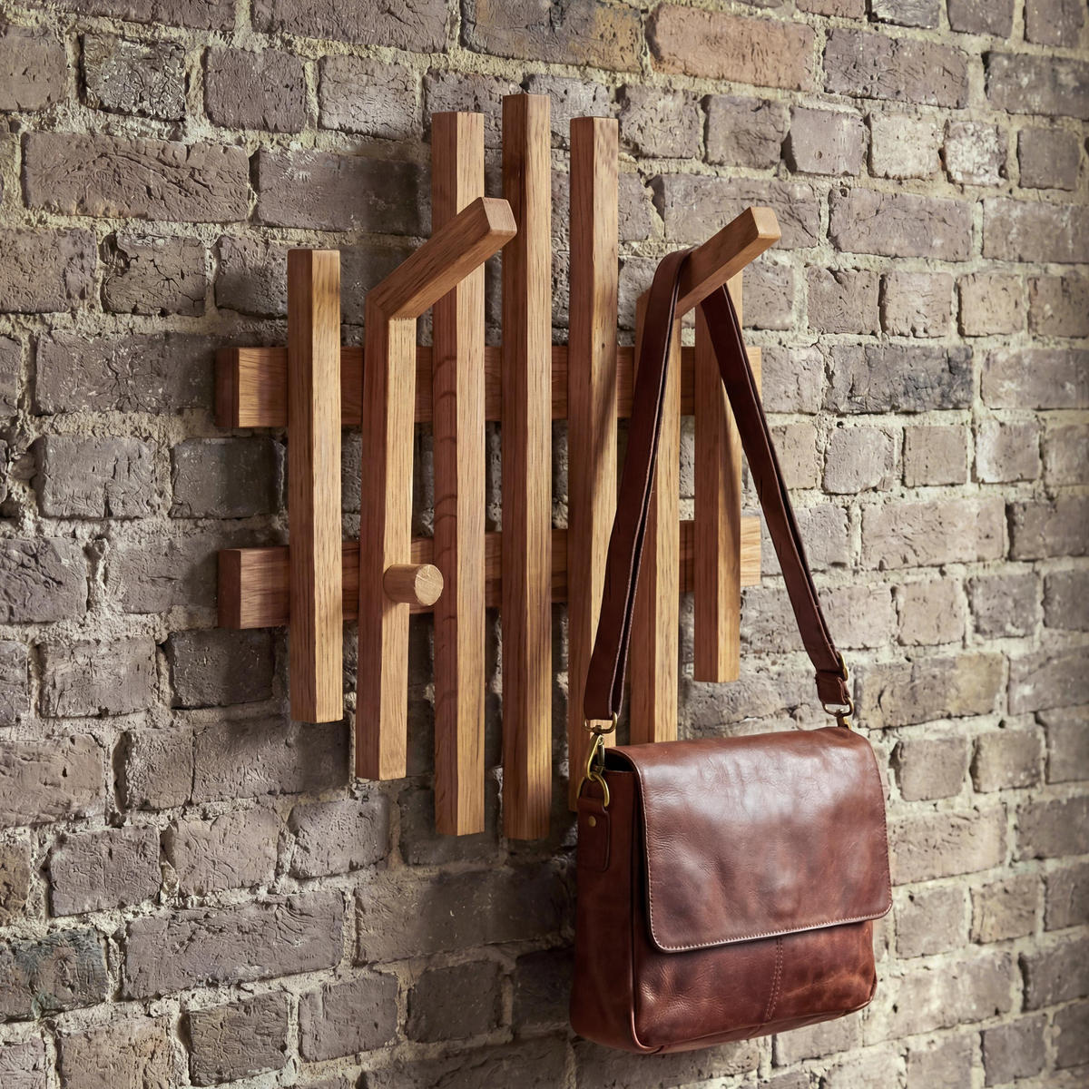ŠATNÍKOVÝ PANEL Dekor dub - dub Wotan, dřevo (38/40/12cm) - MCW