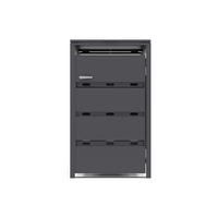 MÜLLTONNENBOX - 60cm x 76cm - Stahl - anthrazitgrau - LOKAFA - Anthrazit, Metall (60/104/76cm) - Vente-Unique