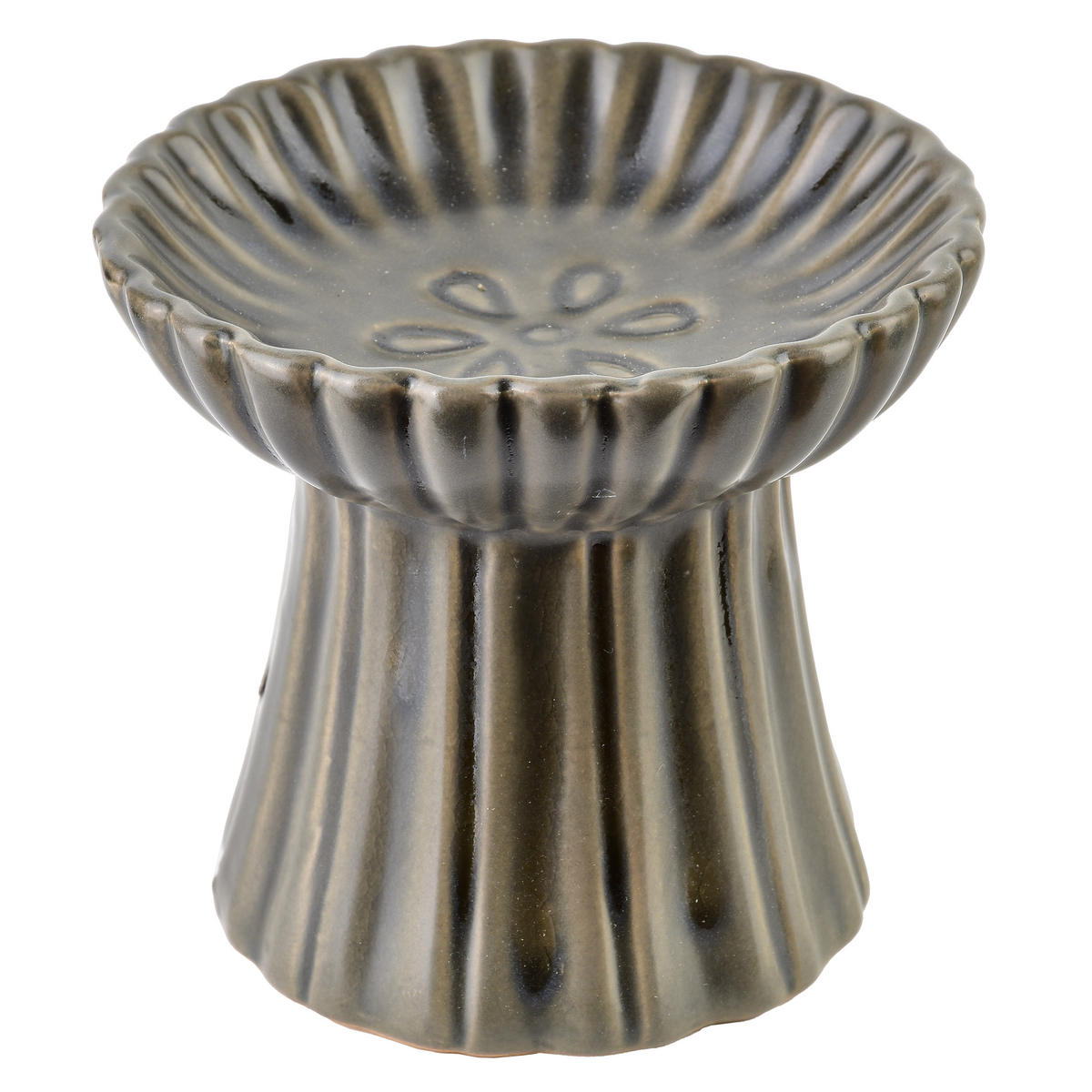 DUFTLAMPE Basic Grau 11/11.5/11.5 cm Keramik - Grau, Keramik (11.5cm) - Mondex