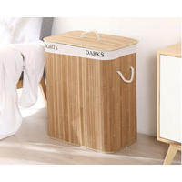 WÄSCHEKORB, S-free, 100L XL faltbarer Wäschekorb, 60 x 40 x 30 cm - Braun, Naturmaterialien (60/30/40cm)