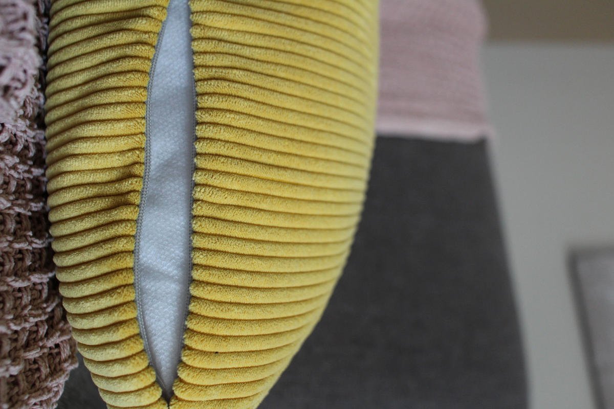 KISSENHÜLLE Inga Cord Look gelb - Gelb, Textil (40/40cm) - Magma Heimtexx