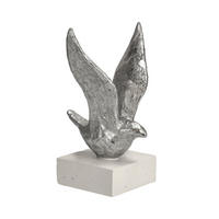 DEKOFIGUR Pasare - Silberfarben, Kunststoff (15.5/22/14cm) - home&you