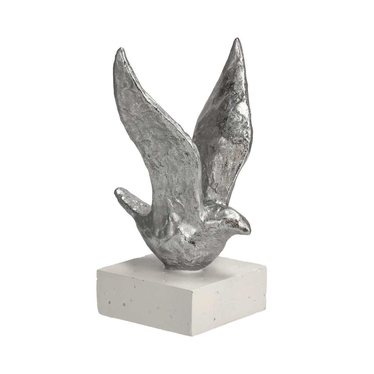 DEKOFIGUR Pasare - Silberfarben, Kunststoff (15.5/22/14cm) - home&you