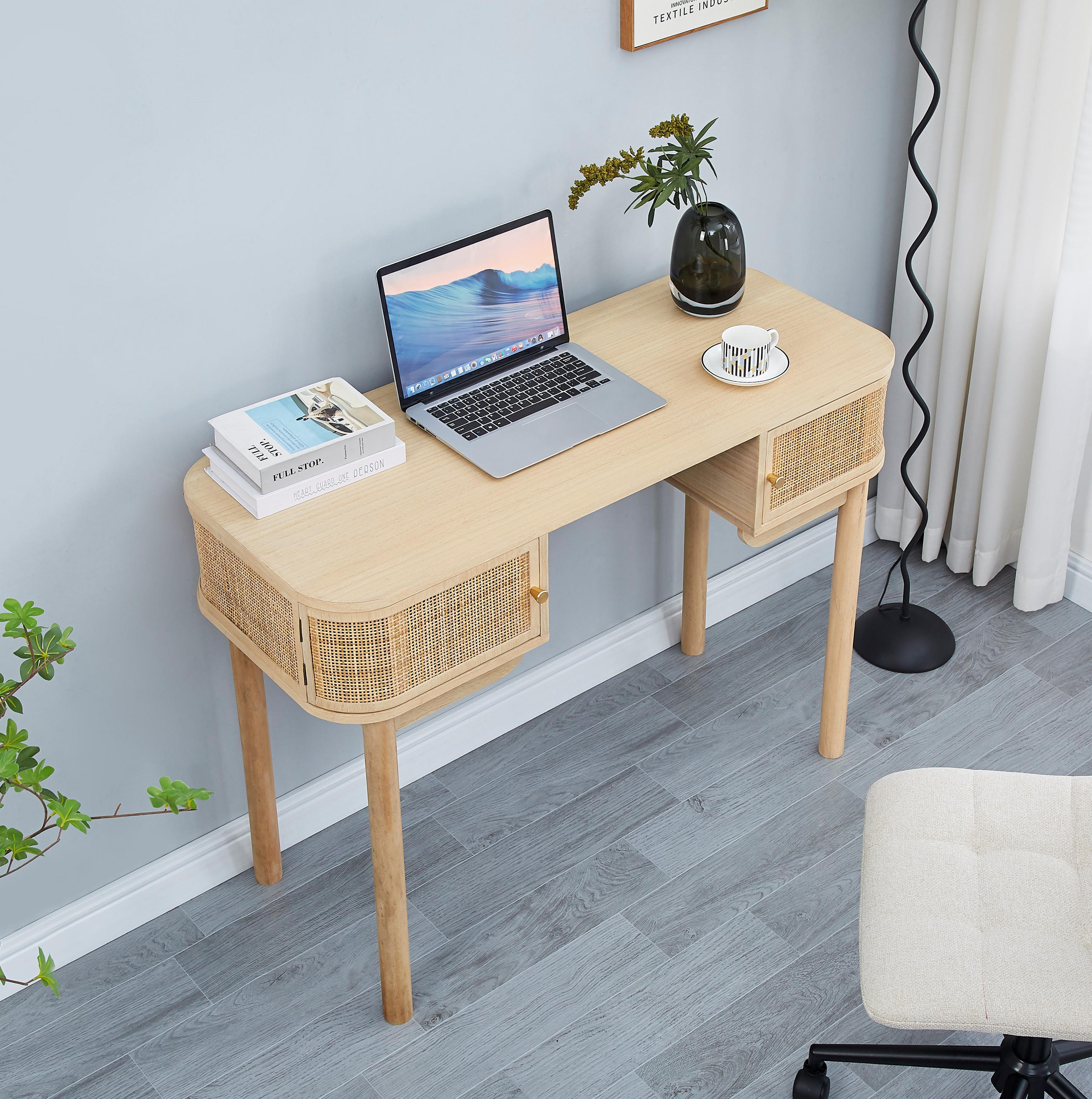 SCHREIBTISCH Rechteckig Braun 110 x 45 x 78 cm - Braun, Holz (45/110/78cm) - Nordlys