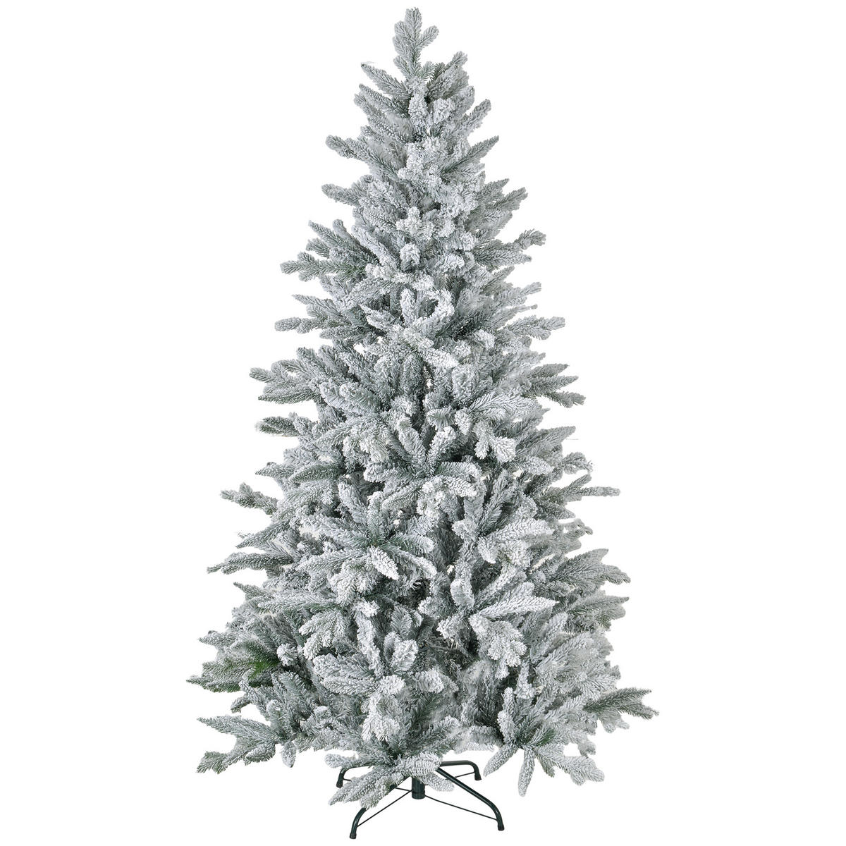 WEIHNACHTSBAUM DE-41536 Schneebedeckt 180 cm, formbare Äste Grün - Grün, Kunststoff (180cm) - ComfortXL