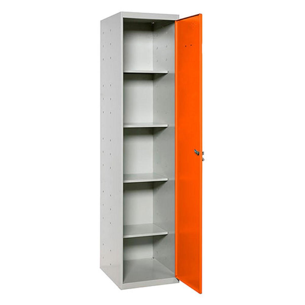 PUTZMITTELSCHRANK Amego HxBxT 180x40x40 cm 4x Fachboden Orange-Grau - Orange, Metall (40/180/40cm) - PROREGAL