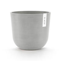 BLUMENTOPF mit Wasserreservoir Oslo 25/21,4 cm Hellgrau - Hellgrau, Kunststoff (25/21.4cm) - Ecopots