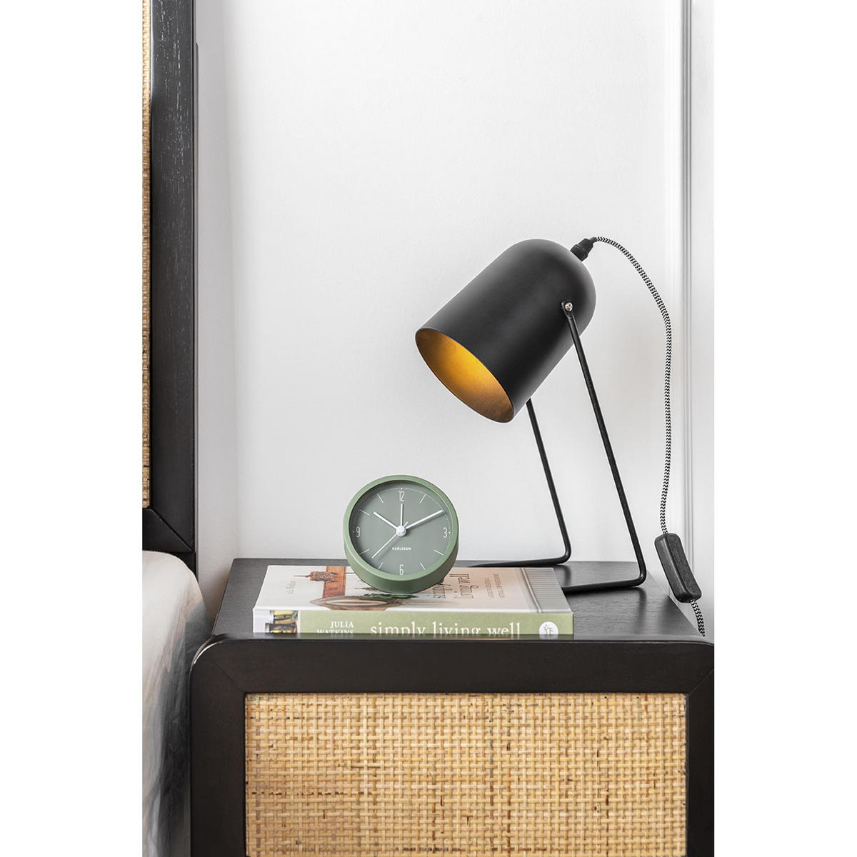 TISCHLAMPE Schwarz 18/18/30 cm - Schwarz, Metall (18/18/30cm) - Leitmotiv