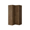ECKKLEIDERSCHRANK Elena 2D - Eichefarben/Schwarz, Holzwerkstoff/Kunststoff (98/191/98cm) - MIRJAN24